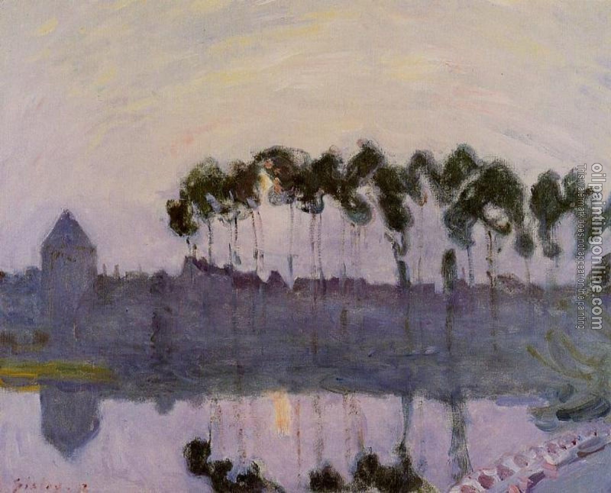 Sisley, Alfred - Setting Sun at Moret